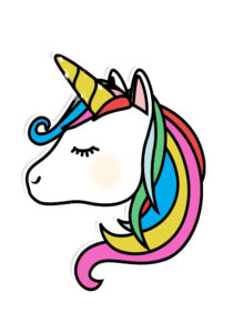 Unicorn theme Cup Cake Toppers 