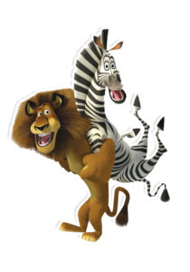 Madagascar movieTheme Cup Cake Toppers