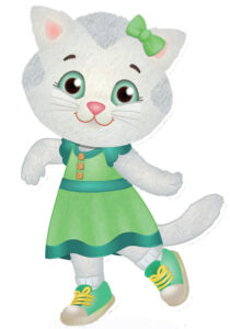 Daniel the Tiger theme cupcake topper