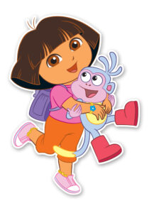 Dora the Explorer Cup Cake Toppers