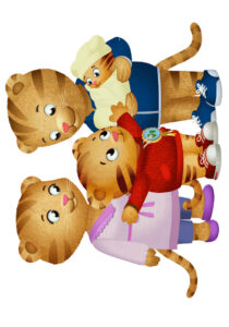 Daniel the Tiger theme cupcake topper