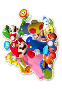 Super Mario Theme Cup Cake Toppers 