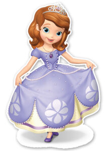 Sofia the first Theme Cup Cake Toppers