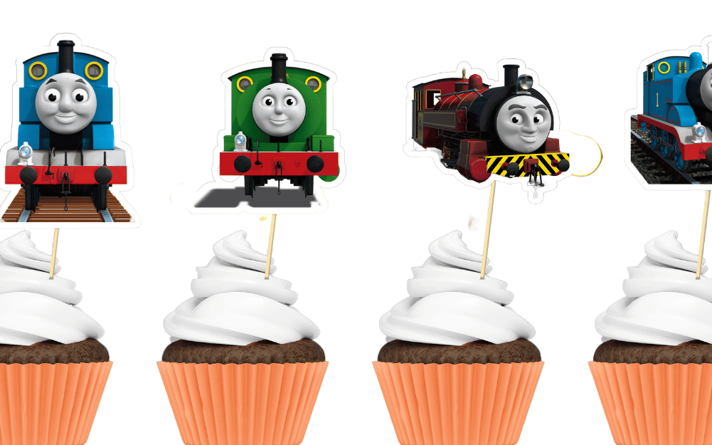 Thomas the train and friends Theme Cup Cake Toppers