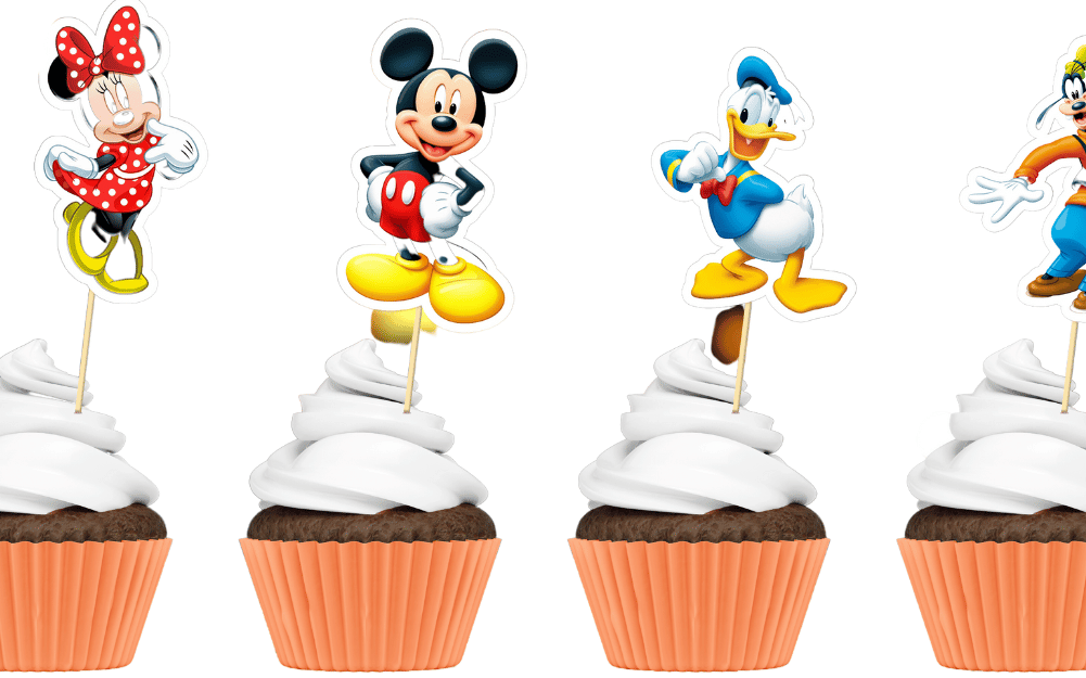 Mickey and friends Cup Cake Toppers