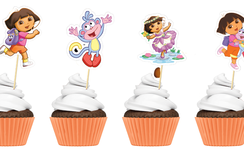Dora the Explorer Cup Cake Toppers