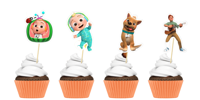 Cocomelon theme Cup Cake Toppers