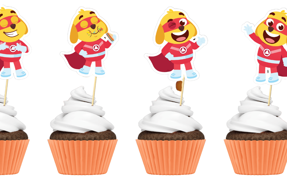 Captain Kid Cup Cake Toppers