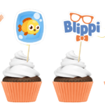 Blippi theme Cup Cake Toppers