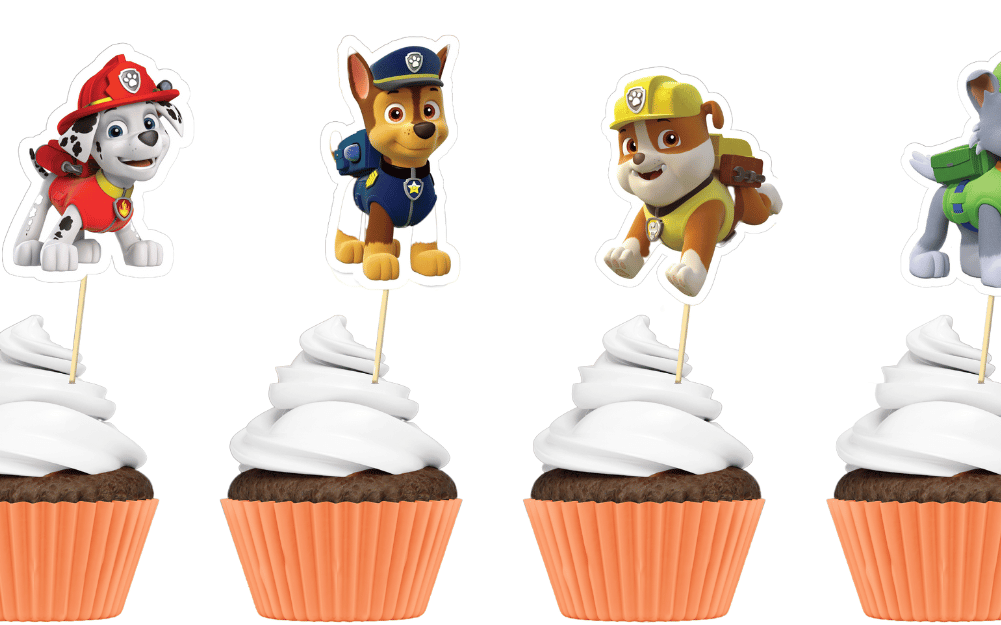 Paw patrol Theme Cup Cake Toppers