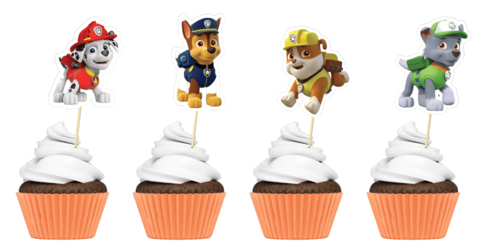 Paw patrol Theme Cup Cake Toppers