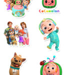 Cocomelon theme Cutouts for Birthday Decoration