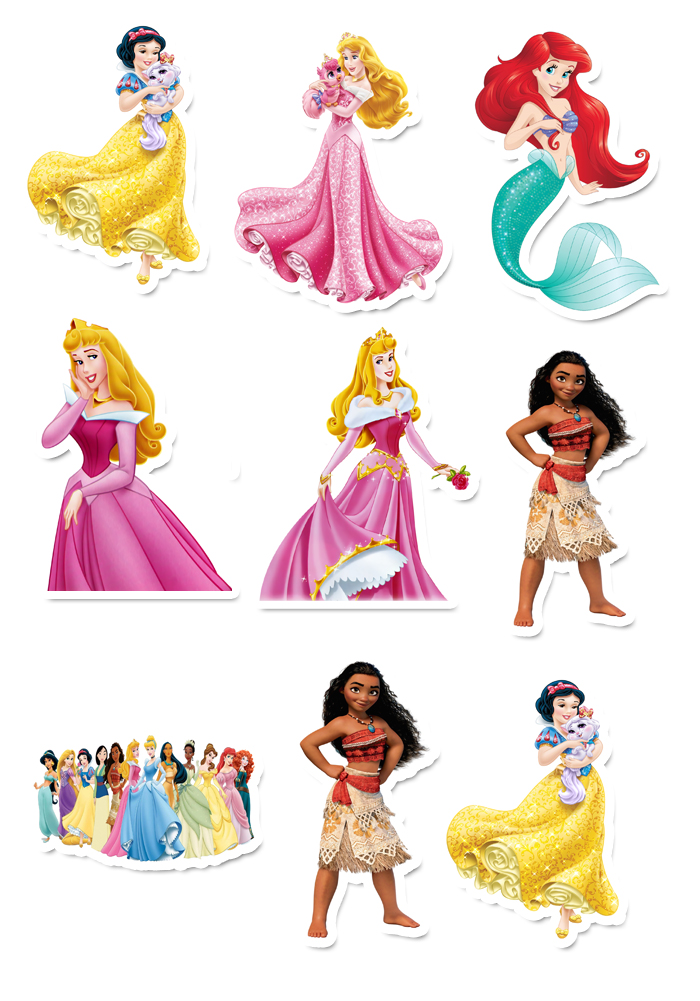 Princess theme Cutouts for Birthday Decoration