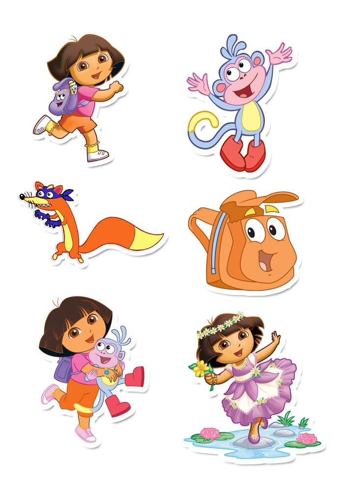 Dora the explorer theme Cutouts for Birthday Decoration