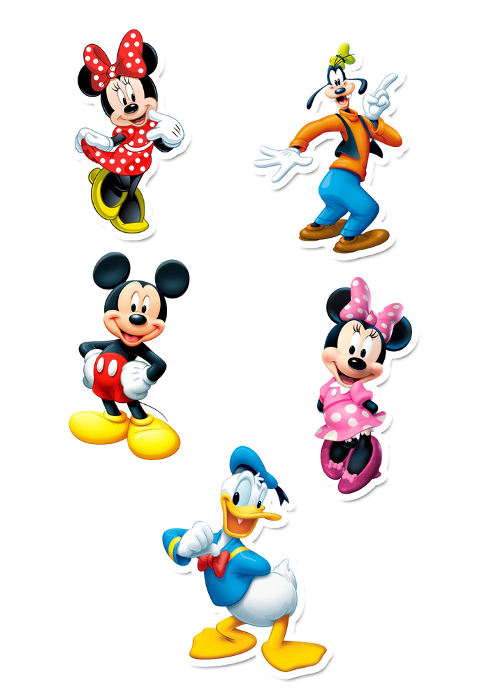 Mickey and friends Cup Cake Toppers
