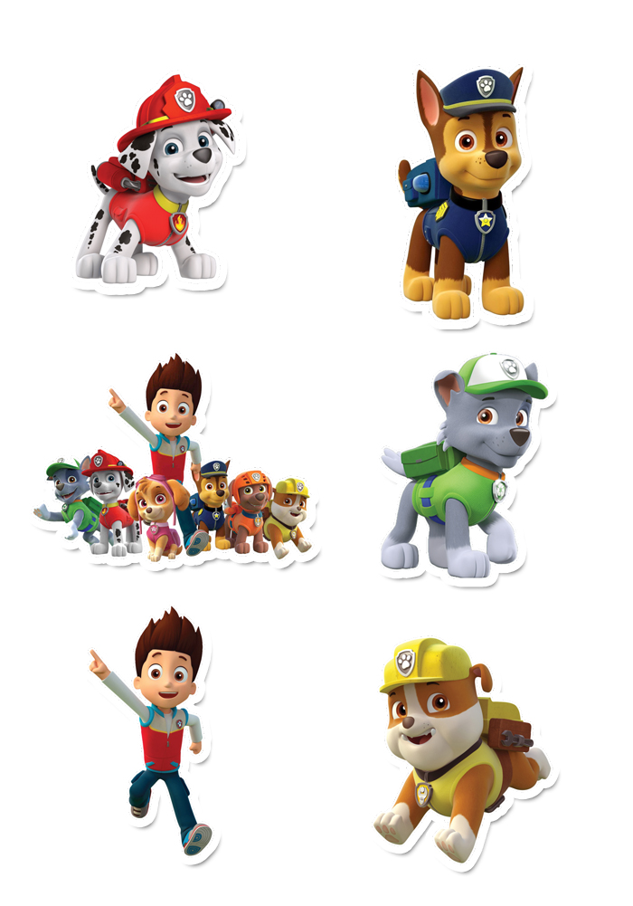 Paw Print Bulletin Board Cutouts Paw Patrol Birthday vrogue.co