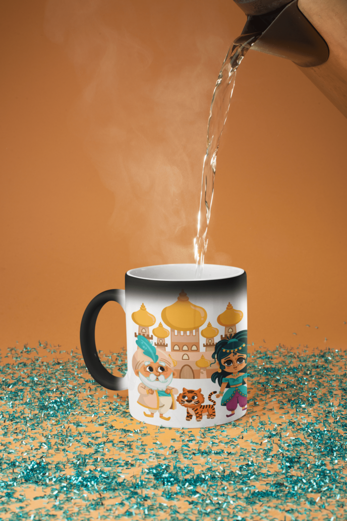 Aladdin and Castle theme coffee mug