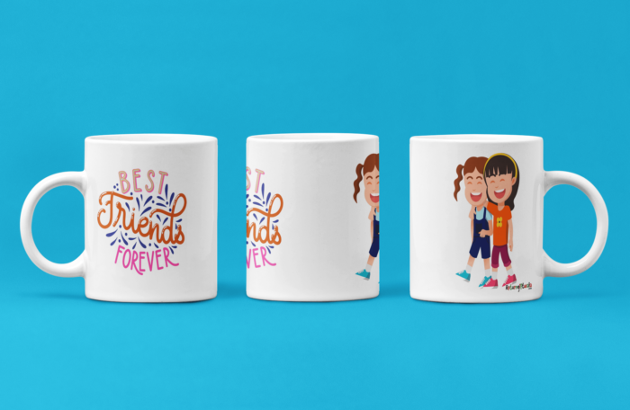 Best Friends Forever printed Coffee Mug