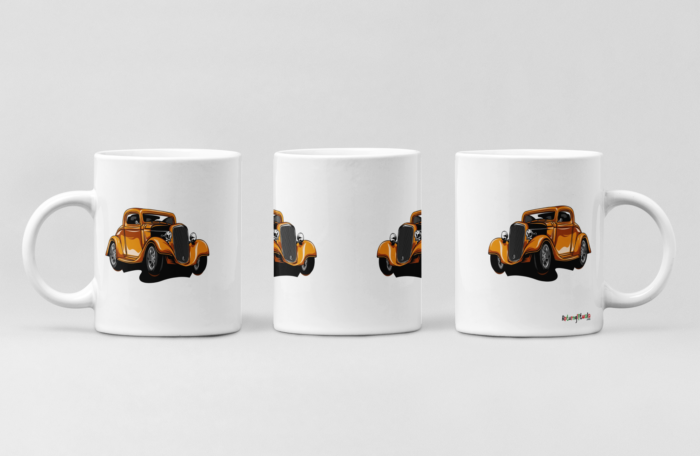 Old Brown Car printed Coffee Mug