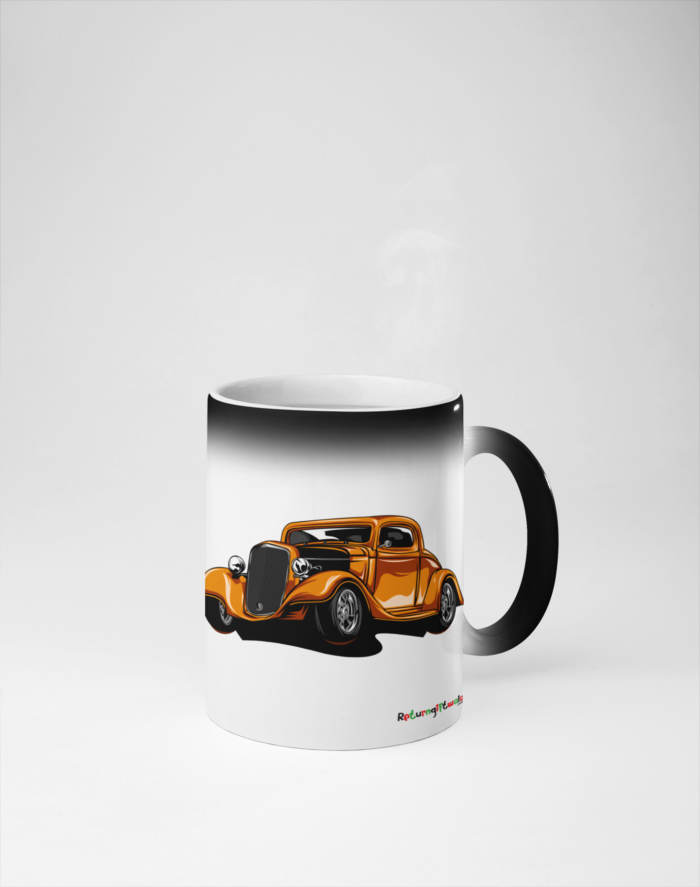 Old Brown Car printed Coffee Mug