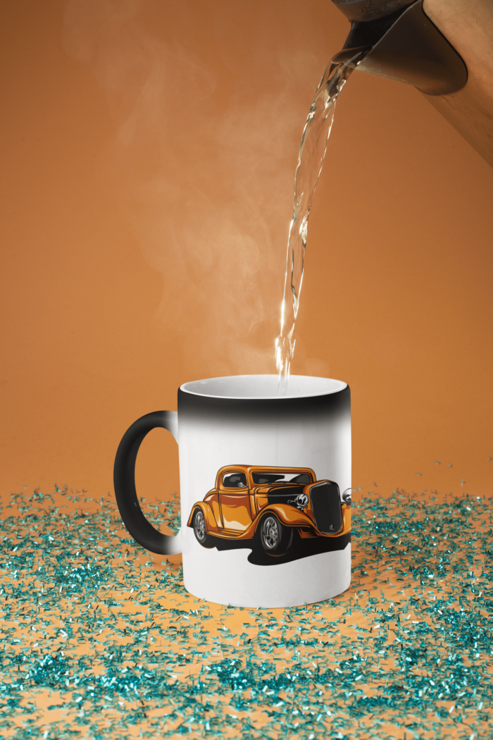 Old Brown Car printed Coffee Mug