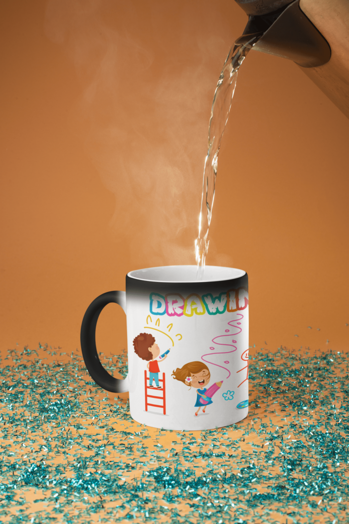 Drawing Happiness theme Coffee Mug