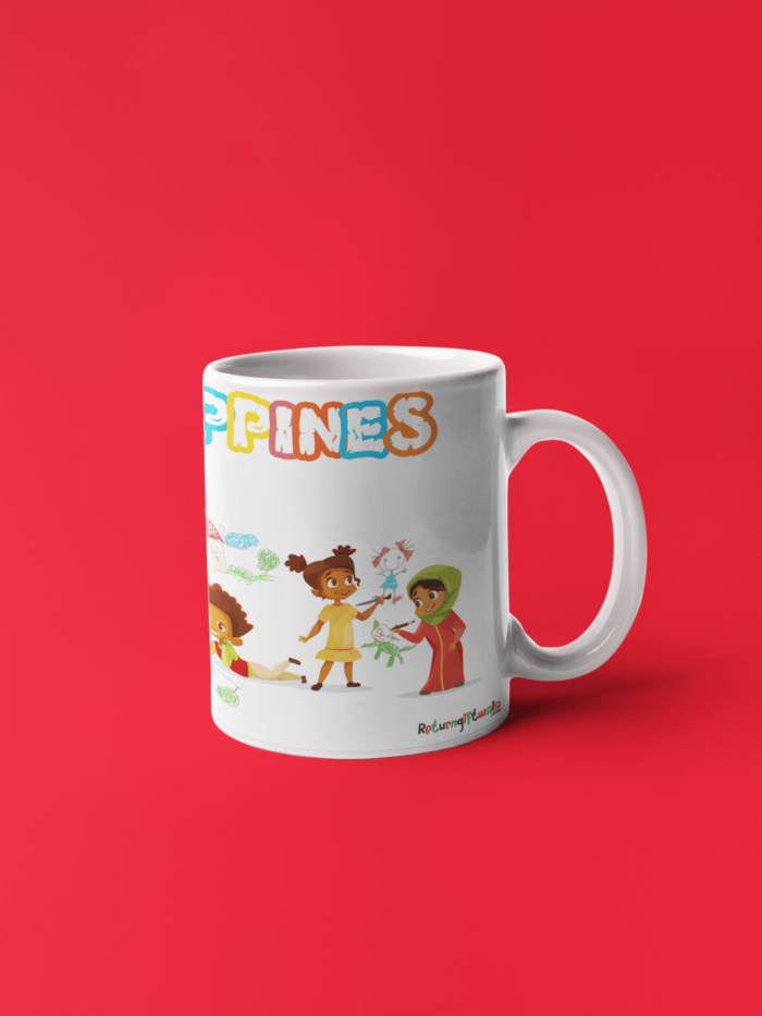 Girls and Boys drawing theme coffee mug