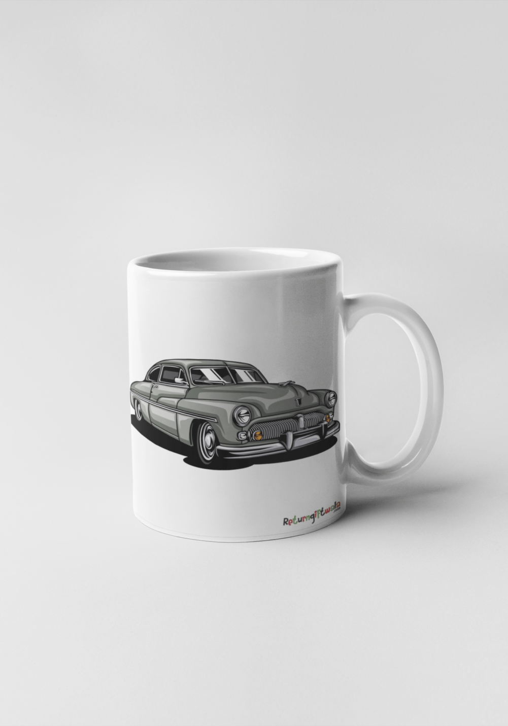Historic Grey Car printed Coffee Mug