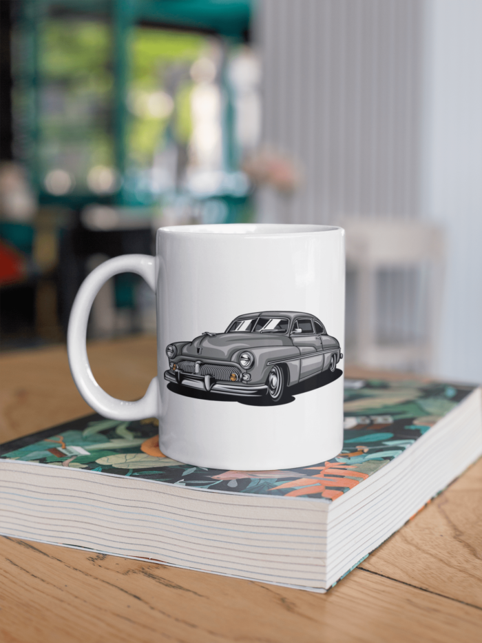 Historic Grey Car printed Coffee Mug
