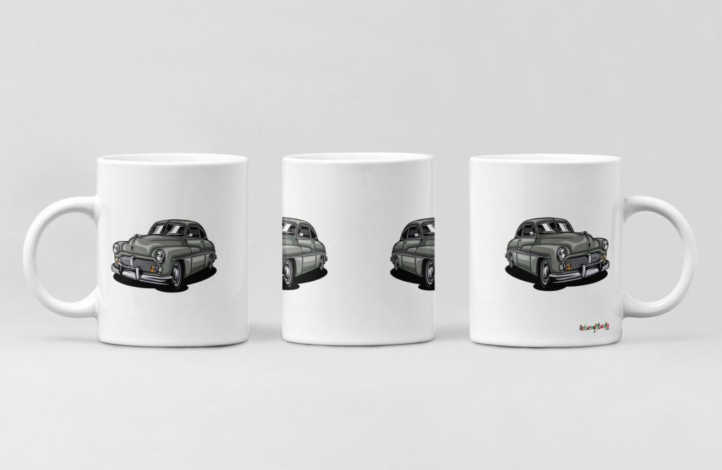 Historic Grey Car printed Coffee Mug
