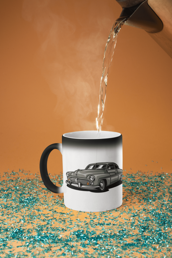 Historic Grey Car printed Coffee Mug