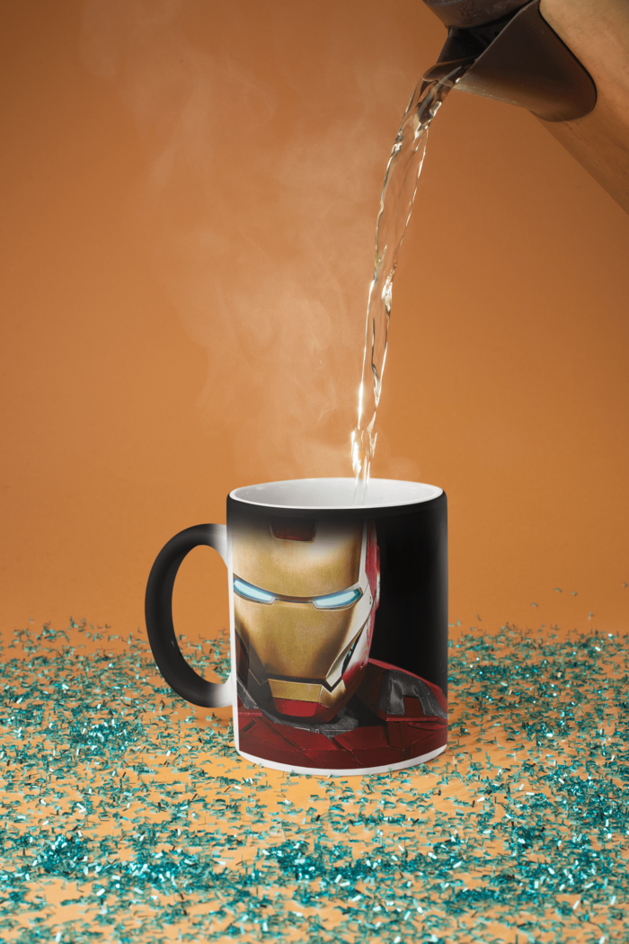 iron man theme coffee mug