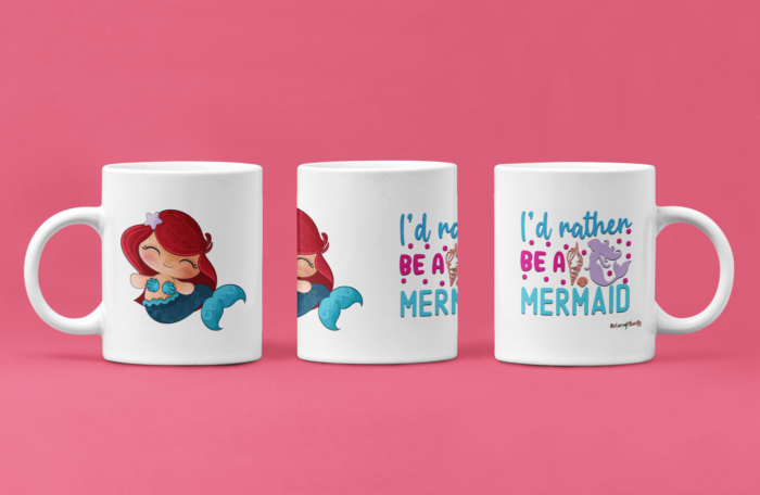 Mermaid printed Coffee Mug