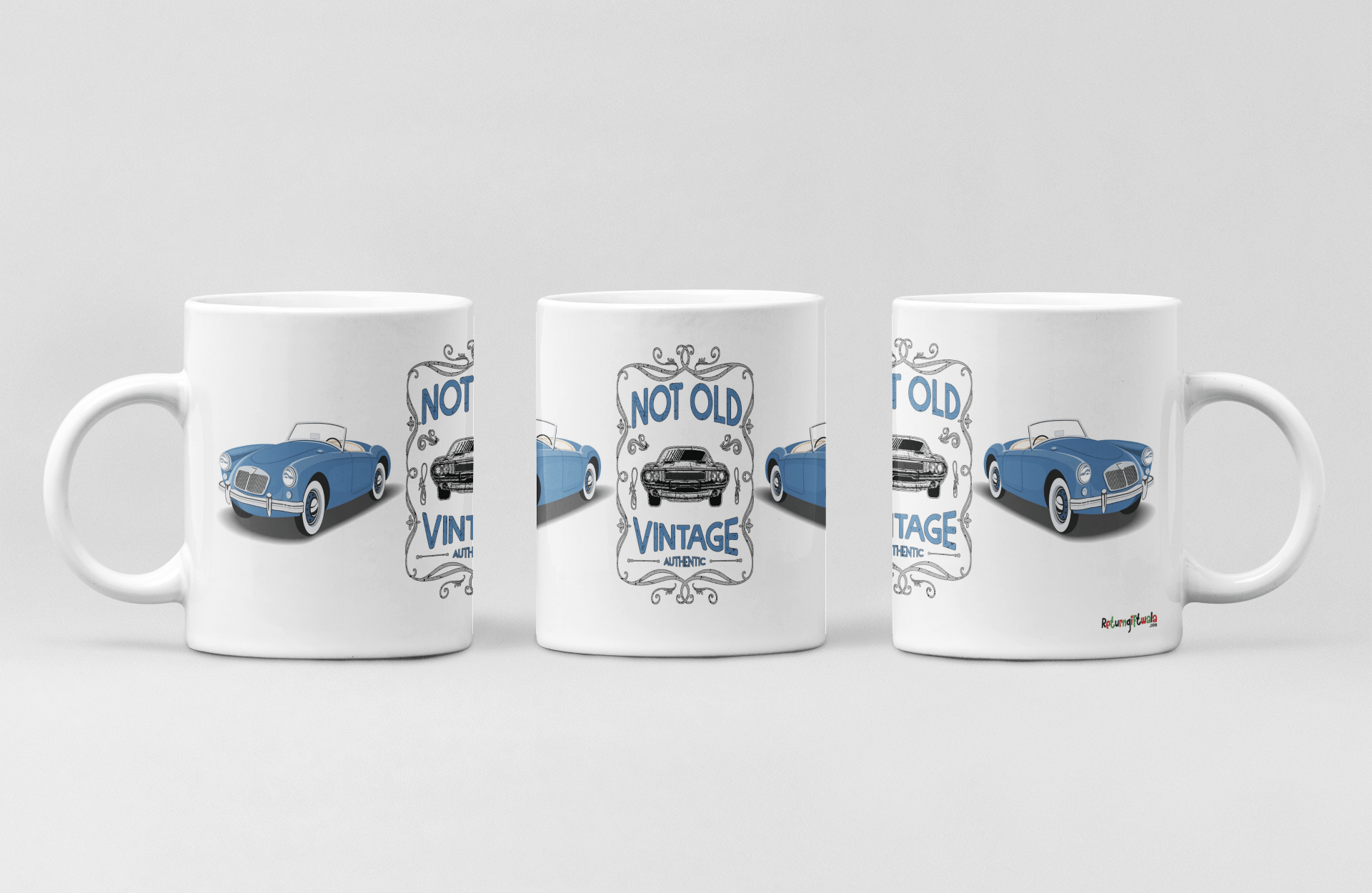 Old Open Vintage Car printed Coffee Mug
