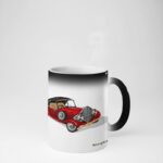 Old Red Car printed Coffee Mug