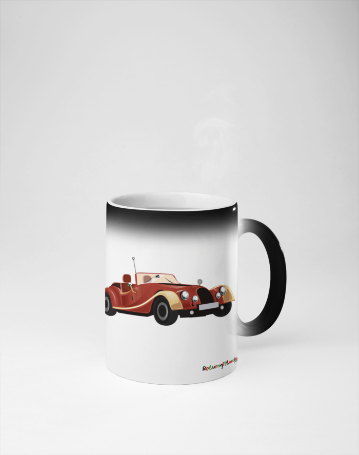 Open Vintage car printed coffee mug