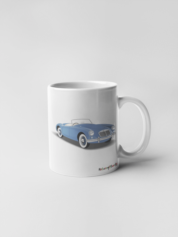 Open Blue Car printed Coffee Mug