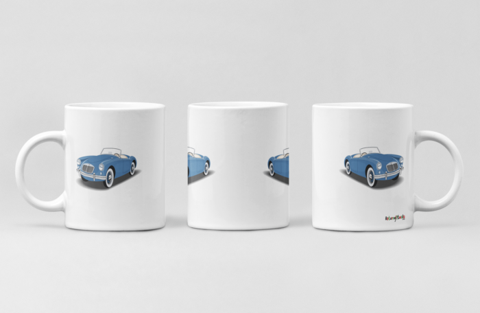 Open Blue Car printed Coffee Mug