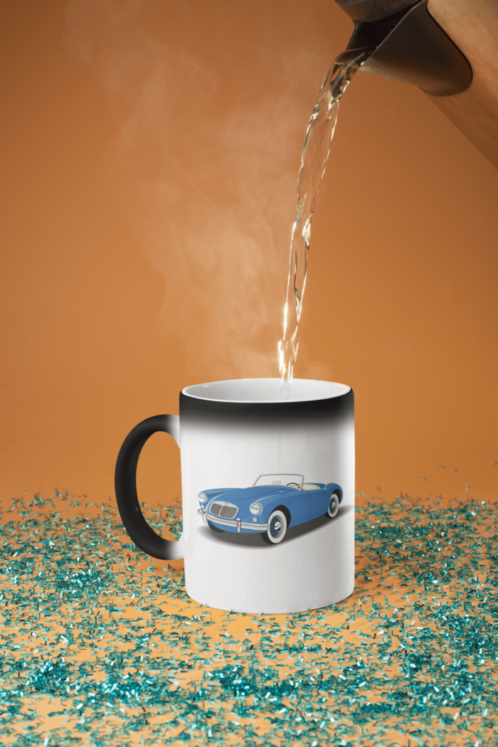 Open Blue Car printed Coffee Mug