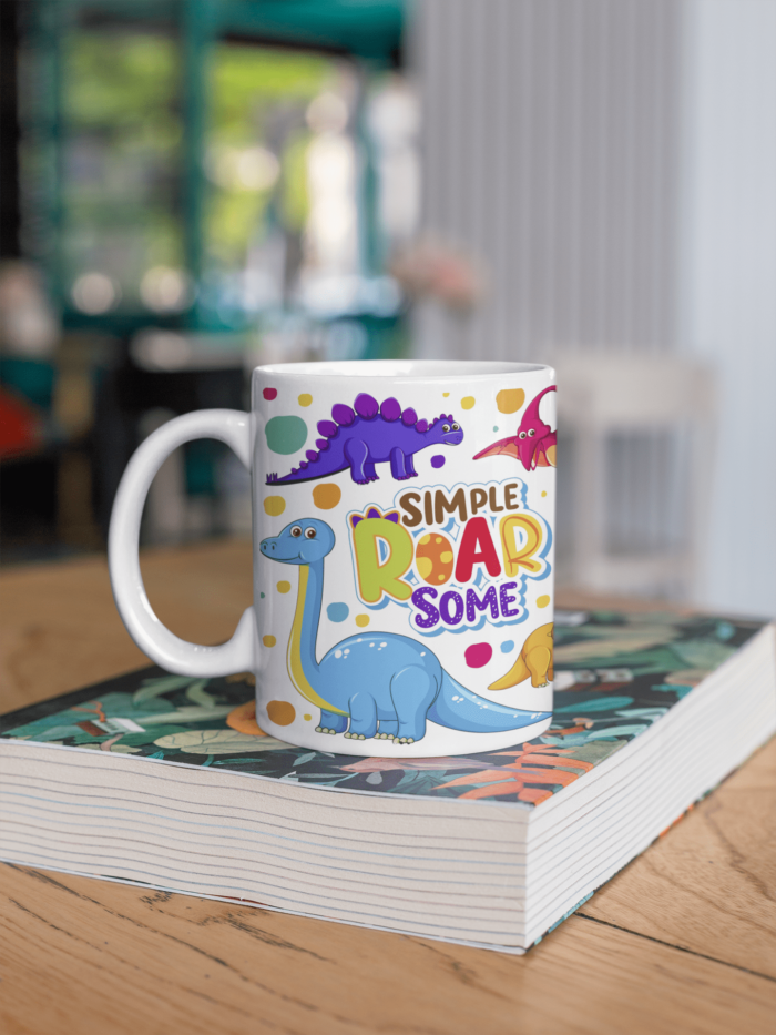 Roaring Dino printed Coffee Mug