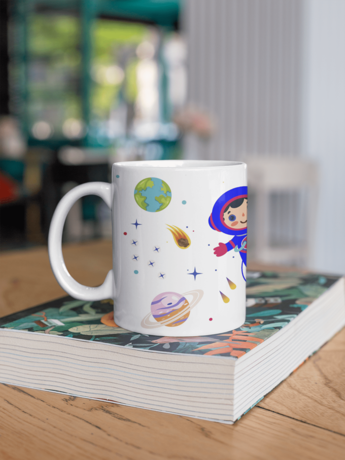 Space and Planets theme coffee mug