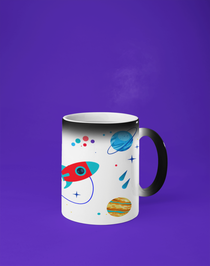 Space and Planets theme coffee mug