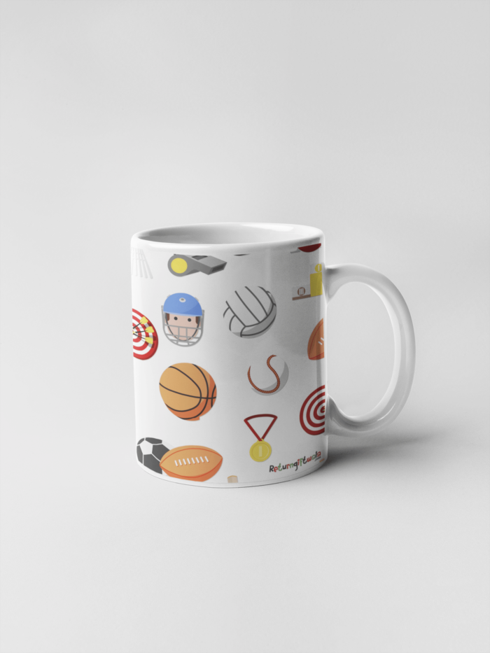 Sports theme coffee mug