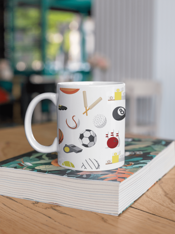 Sports theme coffee mug