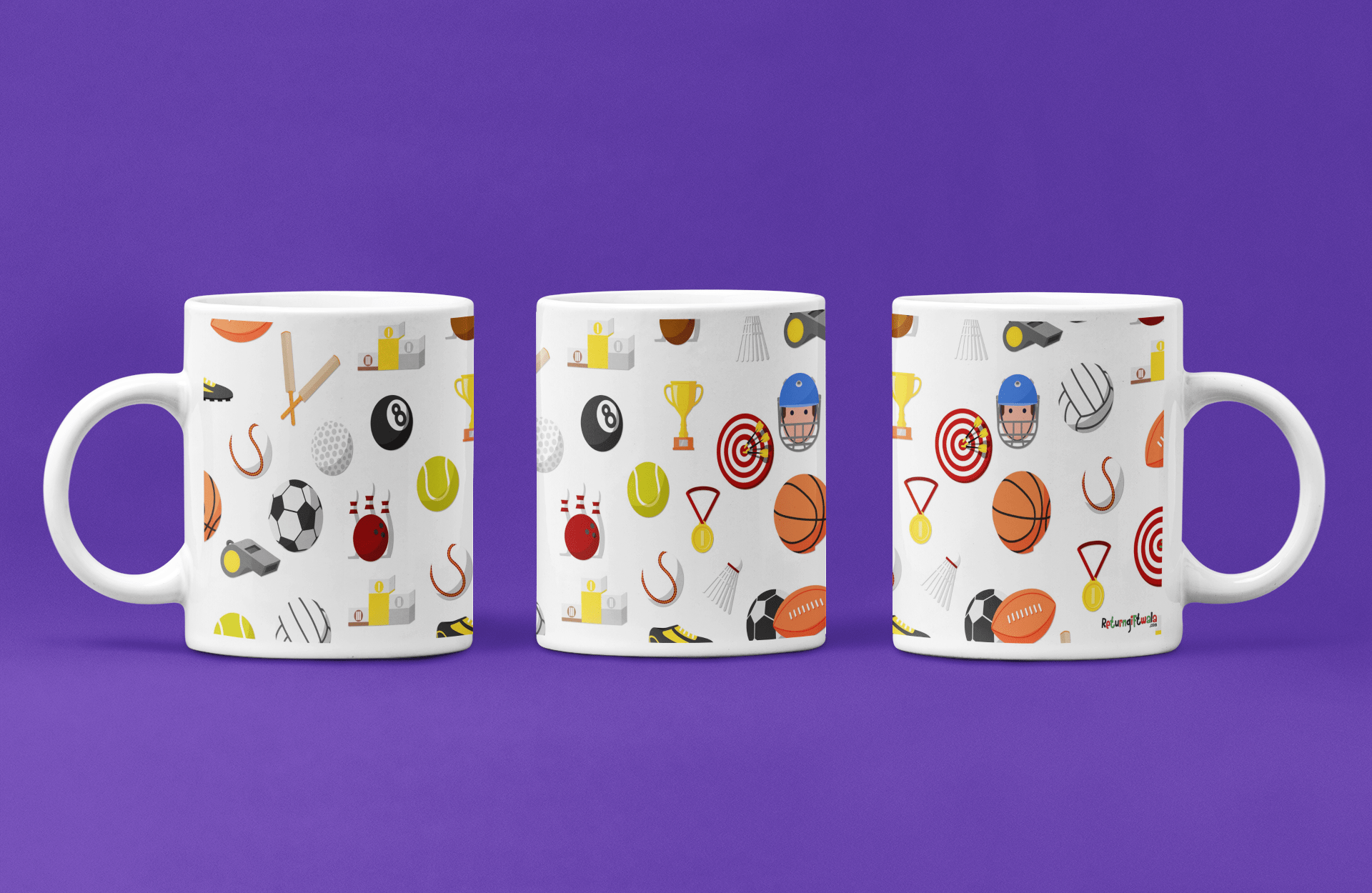 Sports theme coffee mug