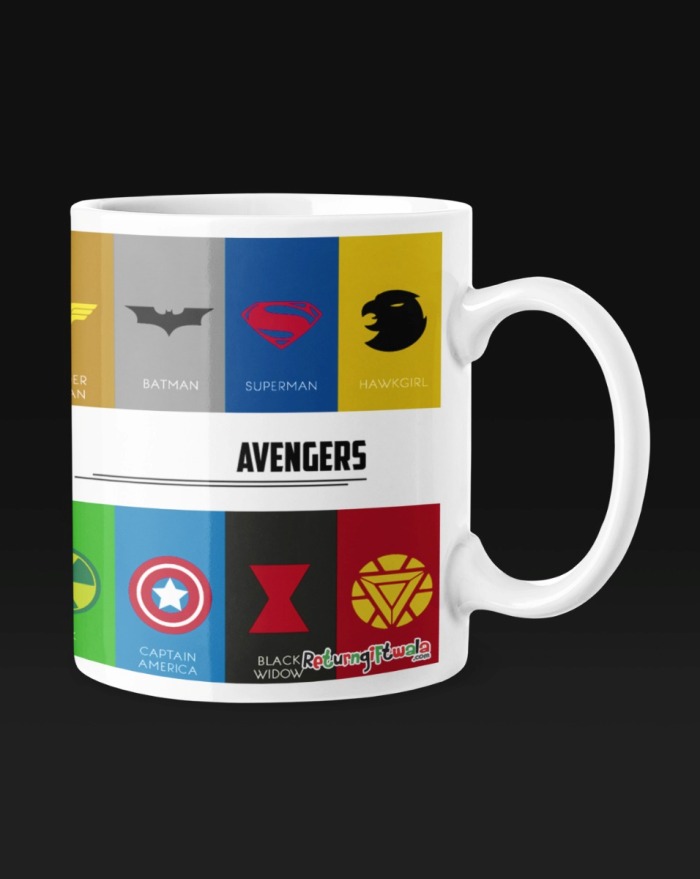 Justice league Theme mug for return gifts
