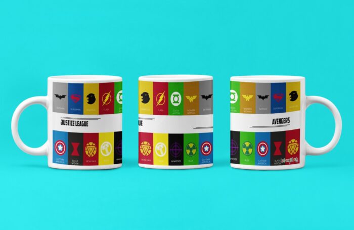 Justice league Theme mug for return gifts