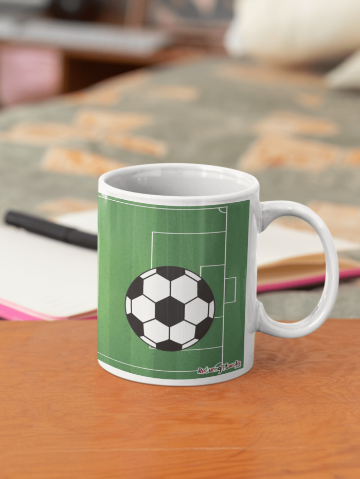 Winner Girl with Trophy printed Coffee mug
