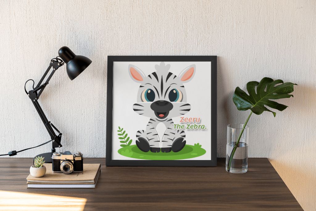 Zeeru Zebra Print Kids room decor