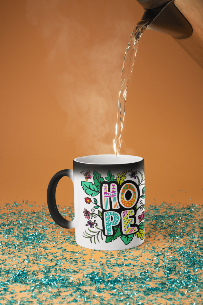 hope printed coffee mug